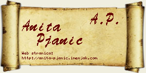 Anita Pjanić vizit kartica